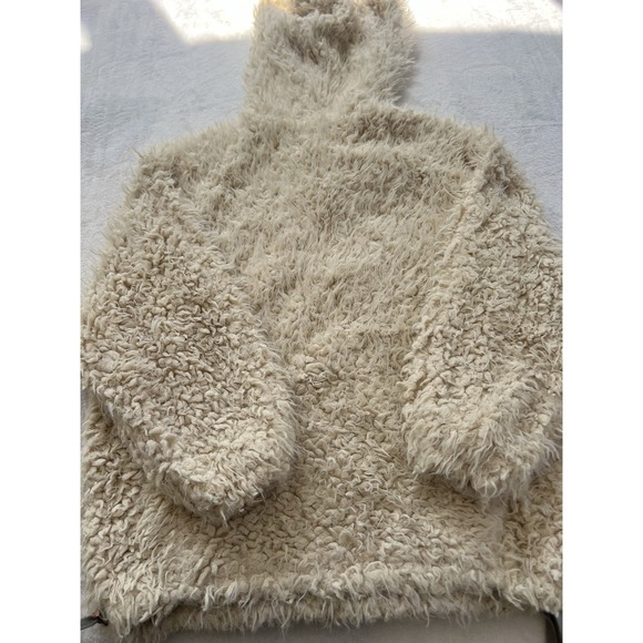 FREE‎ PEOPLE Mountain Peak Fluffy Pullover 1/4 zip White XS - Picture 9 of 16